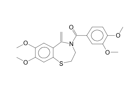 7,8-DIMETHOXY-4-(3',4'-DIMETHOXYBENZOYL)-5-METHYLENE-2,3-DIHYDRO-1,4-BENZOTHIAZEPINE