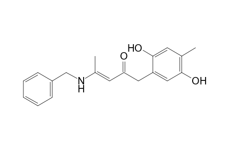 (E)-4-Benzylamino-1-(2,5-dihydroxy-4-methyl-phenyl)-pent-3-en-2-one