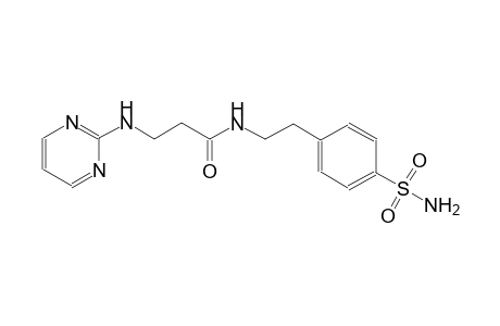 propanamide, N-[2-[4-(aminosulfonyl)phenyl]ethyl]-3-(2-pyrimidinylamino)-