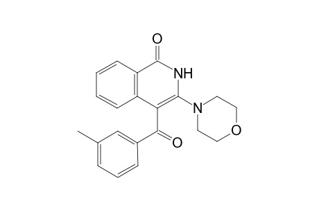 1(2H)-Isoquinolinone, 4-(3-methylbenzoyl)-3-(4-morpholinyl)-