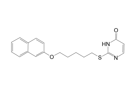 2-([5-(2-Naphthyloxy)pentyl]sulfanyl)-4(3H)-pyrimidinone