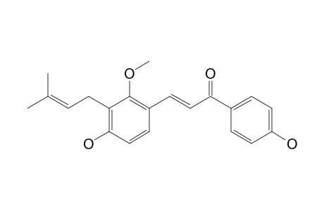 LICOCHALCONE_C;4,4'-DIHYDROXY-2-METHOXY-3-PRENYLCHALCONE