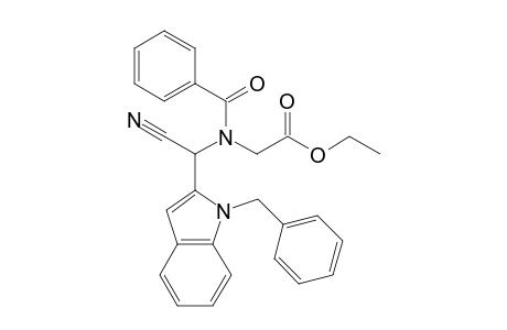 Ethyl N-[(1-benzylindol-2-yl)cyanomethyl]-N-benzoylaminoacetate