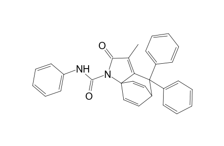 4-Methyl-6,6-diphenyl-2-(N-phenylcarbamoyl)-2-azatricyclo[5.2.2.0(1,5)]undeca-4,8,10-trien-3-one