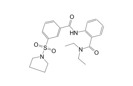 benzamide, N,N-diethyl-2-[[3-(1-pyrrolidinylsulfonyl)benzoyl]amino]-