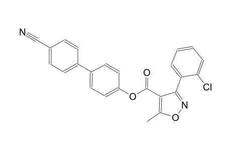 4-isoxazolecarboxylic acid, 3-(2-chlorophenyl)-5-methyl-, 4'-cyano[1,1'-biphenyl]-4-yl ester