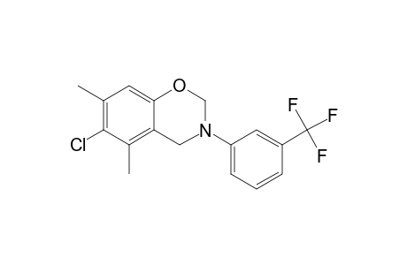 2H-Benzo[e][1,3]oxazine, 6-chloro-5,7-dimethyl-3-(3-trifluoromethylphenyl)-3,4-dihydro-