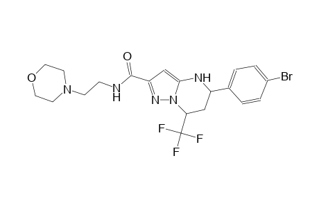 5-(4-bromophenyl)-N-[2-(4-morpholinyl)ethyl]-7-(trifluoromethyl)-4,5,6,7-tetrahydropyrazolo[1,5-a]pyrimidine-2-carboxamide