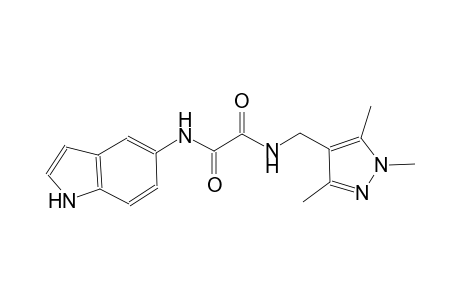 ethanediamide, N~1~-(1H-indol-5-yl)-N~2~-[(1,3,5-trimethyl-1H-pyrazol-4-yl)methyl]-
