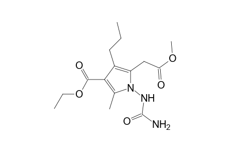 5-Methoxycarbonylmethyl-2-methyl-4-propyl-1-ureido-1H-pyrrole-3-carboxylic acid ethyl ester