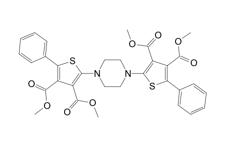 3,4-Thiophenedicarboxylic acid, 2,2'-(1,4-piperazinediyl)bis[5-phenyl-, tetramethyl ester