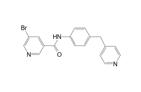 5-Bromanyl-N-[4-(pyridin-4-ylmethyl)phenyl]pyridine-3-carboxamide