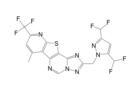 2-{[3,5-bis(difluoromethyl)-1H-pyrazol-1-yl]methyl}-7-methyl-9-(trifluoromethyl)pyrido[3',2':4,5]thieno[2,3-e][1,2,4]triazolo[1,5-c]pyrimidine