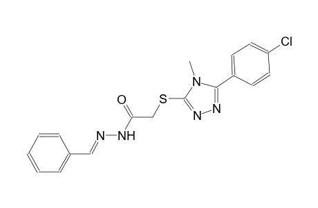 2-{[5-(4-chlorophenyl)-4-methyl-4H-1,2,4-triazol-3-yl]sulfanyl}-N'-[(E)-phenylmethylidene]acetohydrazide