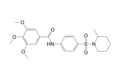 benzamide, 3,4,5-trimethoxy-N-[4-[(2-methyl-1-piperidinyl)sulfonyl]phenyl]-