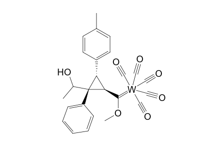 Pentacarbonyl{[(1'R*,1R*,2R*,3S*)-2-[1-hydroxyethyl]-3-(4-methylphenyl)-2-phenylcyclopropyl]methoxymethylene}tungsten