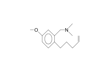 4-Methoxy-2-dimethylaminomethyl-1-(4-pentenyl)-benzene