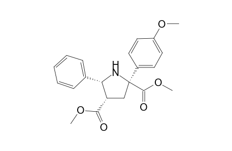 dimethyl 2-p-methoxyphenyl-t-5-phenyl-r-2-c-4-pyrrolidinedicarboxylate