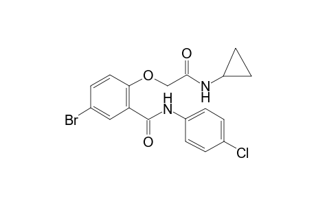 5-Bromo-N-(4-chloro-phenyl)-2-cyclopropylcarbamoylmethoxy-benzamide