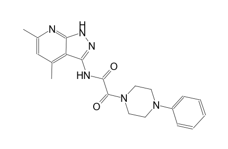 1-piperazineacetamide, N-(4,6-dimethyl-1H-pyrazolo[3,4-b]pyridin-3-yl)-alpha-oxo-4-phenyl-