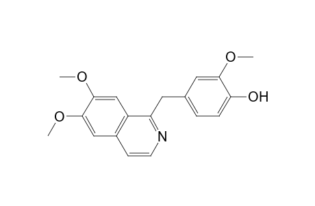 4-[(6,7-dimethoxy-1-isoquinolinyl)methyl]-2-methoxyphenol