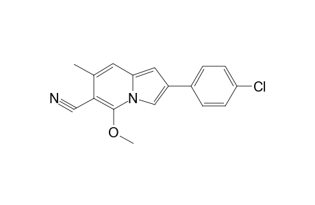 2-(4-Chlorophenyl)-5-methoxy-7-methyl-6-indolizinecarbonitrile