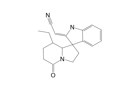 (2Z)-2-(8'-ethyl-5'-keto-spiro[indoline-3,1'-indolizidine]-2-ylidene)acetonitrile