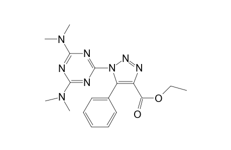 1H-[1,2,3]Triazole-4-carboxylic acid, 1-(4,6-bisdimethylamino-[1,3,5]triazin-2-yl)-5-phenyl-, ethyl ester