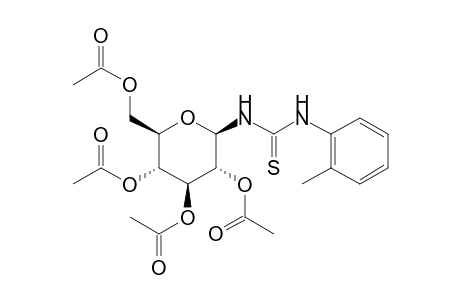 1-Deoxy-1-[3-(o-tolyl)-2-thioureido]-.beta.-d-glucopyranose 2,3,4,6-tetraacetate