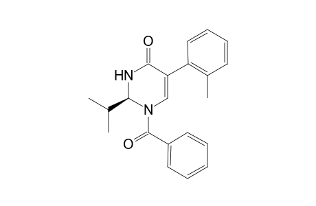 1-Benzoyl-(2S)-isopropyl-5-(2-methylphenyl)-2,3-dihydro-4(1H)-pyrimidin-4-one