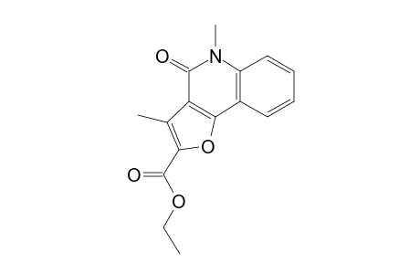 3,5-Dimethyl-4-oxo-2-furo[3,2-c]quinolinecarboxylic acid ethyl ester