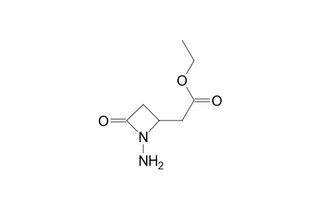 2-Azetidineacetic acid, 1-amino-4-oxo-, ethyl ester, (.+-.)-