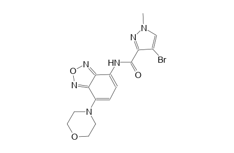 4-bromo-1-methyl-N-[7-(4-morpholinyl)-2,1,3-benzoxadiazol-4-yl]-1H-pyrazole-3-carboxamide