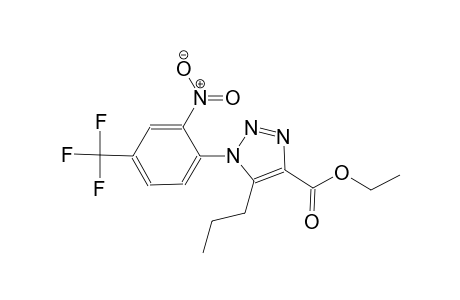 1H-1,2,3-triazole-4-carboxylic acid, 1-[2-nitro-4-(trifluoromethyl)phenyl]-5-propyl-, ethyl ester