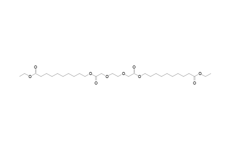 Ethyl 10-[(8,19-dioxo-3,6,9,20-tetraoxadocos-1-anoyl)oxy]decanoate