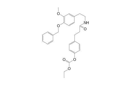 N-[(4'-Benzyloxy)-3'-methoxyphenethyl]-[(p-(ethoxycarbonyl)oxyphenyl]-propanamide