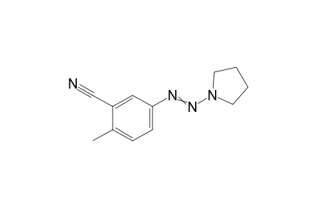 2-Methyl-5-(pyrrolidin-1-yldiazenyl)benzonitrile