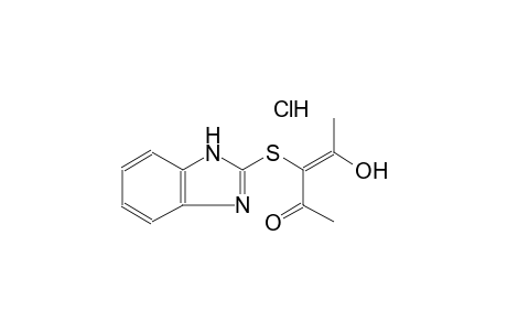 (3E)-3-(1H-benzimidazol-2-ylsulfanyl)-4-hydroxy-3-penten-2-one hydrochloride
