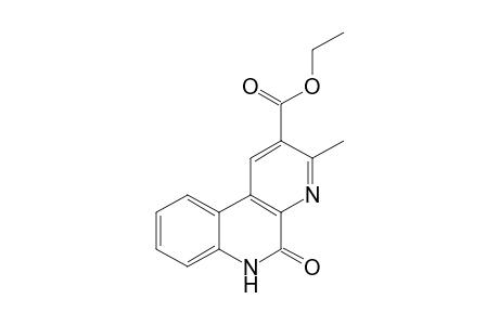 Benzo[f][1,7]naphthyridine-2-carboxylic acid, 5,6-dihydro-3-methyl-5-oxo-, ethyl ester