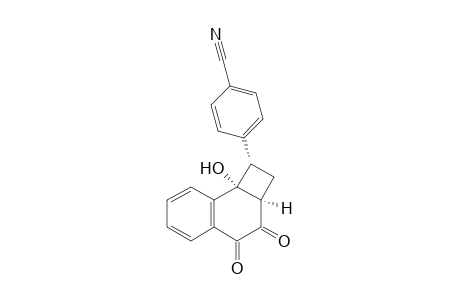 (+-)-(1.alpha.,2a.alpha.,8b.alpha.)-1-(4-Cyanophenyl)-1,2,2a,8b-tetrahydro-8b-hydroxycyclobuta[a]naphthalene-3,4-dione