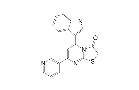 7-(PYRIDIN-3-YL)-5-(INDOL-3-YL)-2,3-DIHYDRO-5H-THIAZOLO-[3,2-A]-PYRIMIDINE