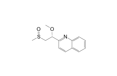 2-(METHYLSULFINYL)-1-METHOXY-1-(2-QUINOLYL)-ETHANE