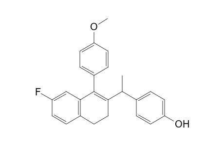 4-(1-(7-Fluoro-1-(4-methoxyphenyl)-3,4-dihydronaphthalen-2-yl)ethyl)phenol