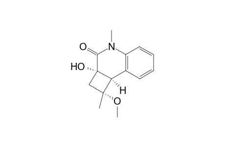 1,2a,8b-trans,cis-2,2a,4,8b-Tetrahydro-2a-hydroxy-1-methoxy-1,4-dimethylcyclobuta[c]quinolin-3(1H)-one