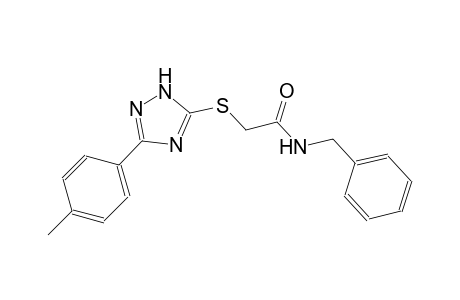 acetamide, 2-[[3-(4-methylphenyl)-1H-1,2,4-triazol-5-yl]thio]-N-(phenylmethyl)-