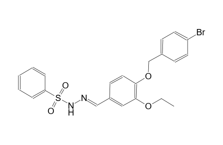 N'-((E)-{4-[(4-bromobenzyl)oxy]-3-ethoxyphenyl}methylidene)benzenesulfonohydrazide