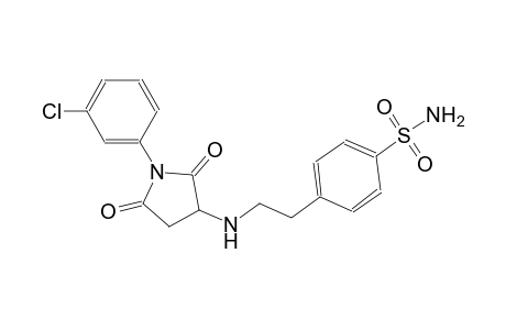4-(2-{[1-(3-chlorophenyl)-2,5-dioxo-3-pyrrolidinyl]amino}ethyl)benzenesulfonamide