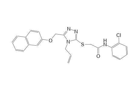 2-({4-allyl-5-[(2-naphthyloxy)methyl]-4H-1,2,4-triazol-3-yl}sulfanyl)-N-(2-chlorophenyl)acetamide