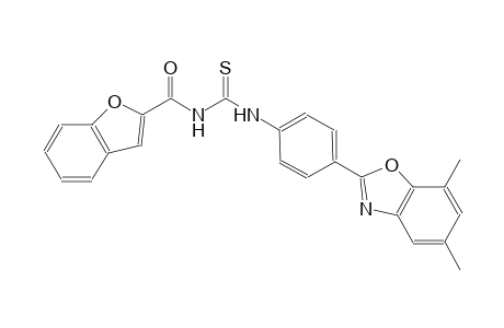thiourea, N-(2-benzofuranylcarbonyl)-N'-[4-(5,7-dimethyl-2-benzoxazolyl)phenyl]-