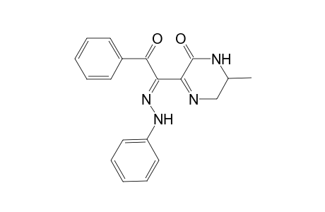 Pyrazin-2(1H)-one, 5,6-dihydro-6-methyl-3-(2-phenyl-1-phenylhydrazono-2-oxoethyl)-